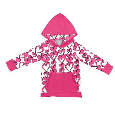 China Wholesale spring/autumn baby boutique heart print long sleeve QUICK DRY blouse girl's jackets kids coat for sale