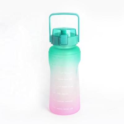 China Sustainable Hot GYM Free Time Bpa Large Capacity Sales Portable Plastic Water Bottle Mark Frosted for sale