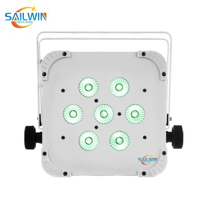 China Hot Cheap Flat Box 7*10W 4in1 RGBW MINI Laser Light Stage DJ Par Light Stage Light LED Party Club Event Equipments for sale