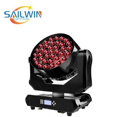 China Powerful Stage Wash Light 37x15W 4in1 RGBW Zoom LED Moving Head Light for sale