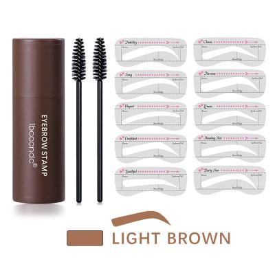 China Waterproof Medium Eyebrow Stamp Private Label Makeup Stamp Brown Brow Brow Perfect In Seconds Eyebrow Stamp Kit for sale