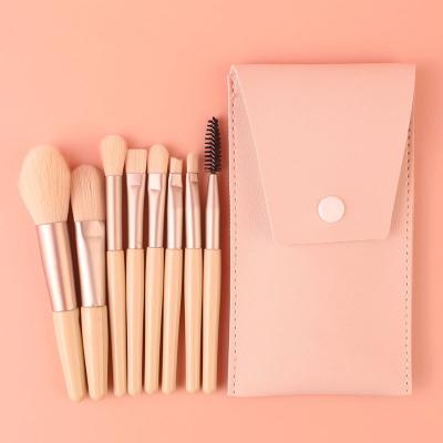 China Angular Blush Wholesale Custom Black Portable Eyeshadow Tool Cosmetic Makeup Brushes Concealer Pencil Logo Makeup Brush Set With Bag for sale