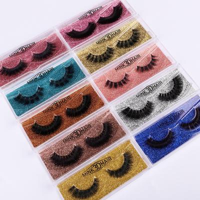 China Factory wholesale price 25mm reusable 3d mink eyelashes real siberian mink eyelashes with customize own brand box 3d mink eyelashes seller for sale