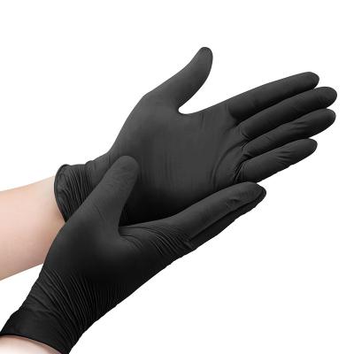 China Use for Kitchen Wholesale Black Powder Free Nitrile Non-Medical Gloves With High Quality Household Nitrile Disposable Gloves for sale