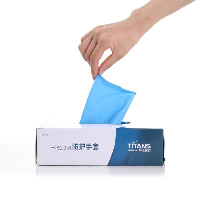 China Usage For Kitchen Disposable Nitrile Gloves Powder Free Examination Safty Glove for sale