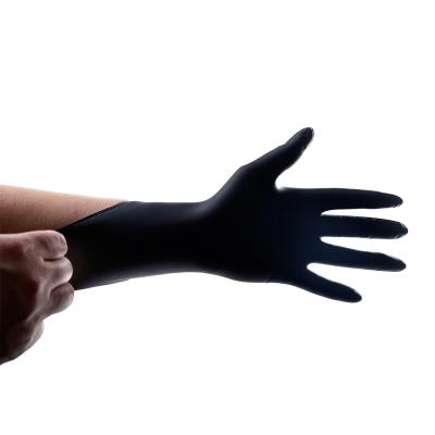 China Use For Kitchen Nitrile Powder Manufacturer Black Gloves For Disposable Free Working for sale