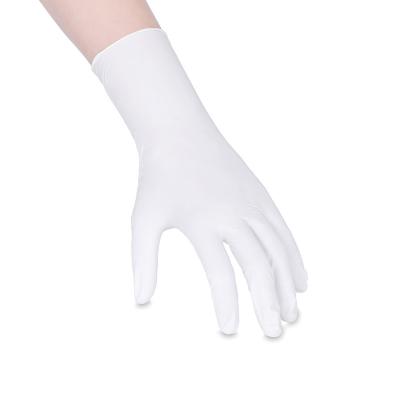 China Use For Kitchen Titanfine Hot Selling Waterproof White Nitrile Disposable Biodegradable Clean Glove for sale