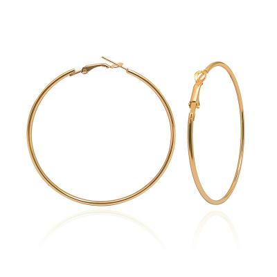 China 2020 Fashion Cheap Jewelry Big Gold Circle Environmental Friendly Hoop Earrings For Women for sale