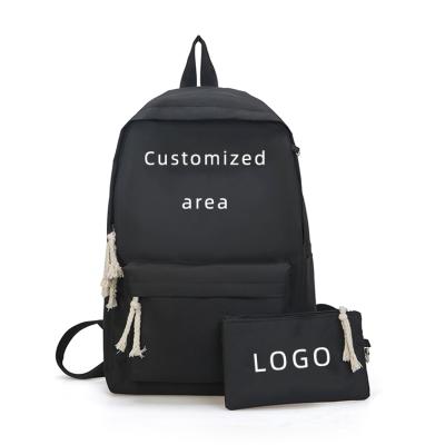 China High MOQ Waterproof Bottom Wholesale Customized Student Fashion Travel School Backpack Durable Colorful Bag For Shopping for sale