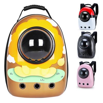 China New Cute Breathable Cat Breathable Cute Transparent Bubble Dog Care Pet Skin Carrier Travel Capsule Fashion Space Backpack Pet Bag for sale