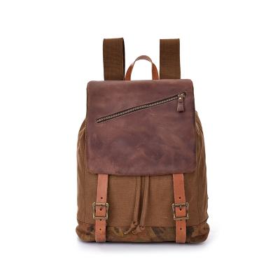 China Wholesale men's backpack high quality custom made genuine leather waterproof backpack men's backpack European and American fashion for sale