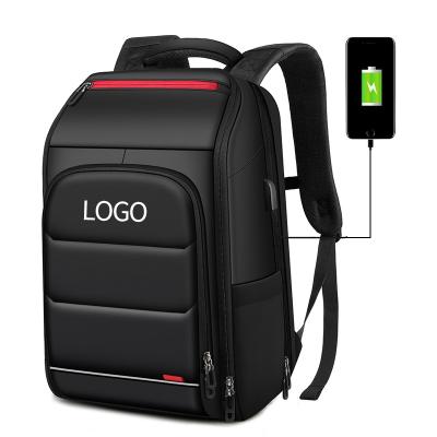 China Custom Logo Luxury Dry Wet Simple Black 3 Day Travel Bag Backpack With USB Port for sale