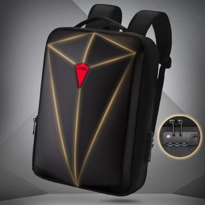 China Wholesale Custom New Arrival USB Men Anti Theft Hard Shell arket University Waterproof Logo rpet Travel Laptop Backpacks Backpack Bags for sale