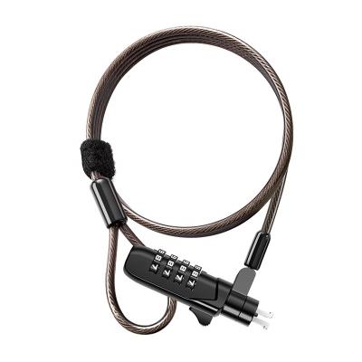 China High Quality Dell Cable Lock N17 Computer Protection for Laptops with Wedge Lock Slot Combination Lock for Security for sale