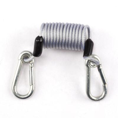 China Go Fishing Tool Lanyard Stainless Steel Inside Heavy Duty Fishing Safety Rope Extender Retractable Lanyard for sale