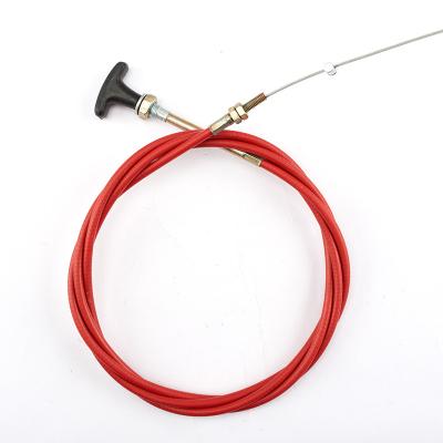 China Cruisers Fabricated Stainless Red Peeling Brake Cable For Yacht Boat Control Cable for sale