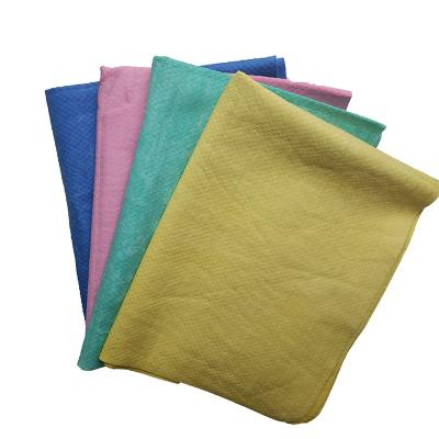 China Viable Pva Cloth For Cleaning Absorbent Cloth Wash Towels Dot Embossed Rags Drying Wash Car Chamois Towels for sale