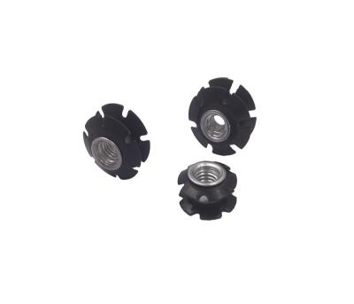 China Heavy Industry Carbon Steel OEM Stock Sunflower Round Threaded Tube Insert Nut Made in China for sale