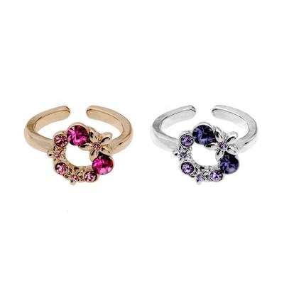 China The Other Fashion Adjustable Bff Ring Spring Bloom Rings Cute New Fashion Zinc Metal for sale