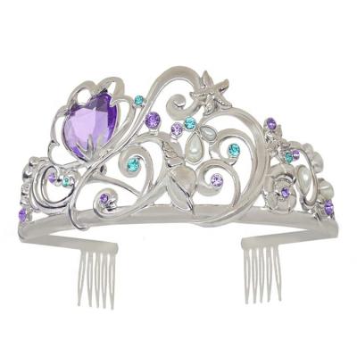 China / Large Crown of Gem Design Hair Purple Gemstones Hot Style Sea Tiara for sale