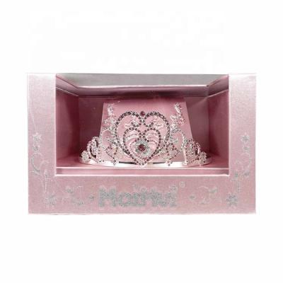 China The Other New Style Premium Princess Tiara Kids Jewelries Pink Premium Jewelry Box Hot Sale Set for sale