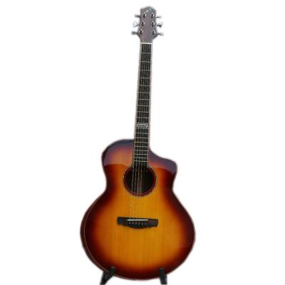 China Solid Side Wood JFCSP Asperata Asperata Acoustic Guitar Top/Back/Binding Ready To Ship OEM Accepted for sale