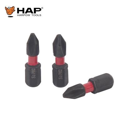 China Suitable for pneumatic and electric screwdriver. PH2 Screwdriver Bit 25mm S2 Impact Screwdriver Bit Set for sale