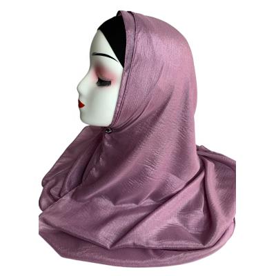 China 2023 Long New Fashionable Pleated Chiffon Hijab Malaysia Chiffon Crepe Scarf Crepe Shawl for sale