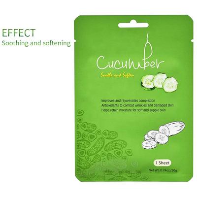 China Wholesale Green Tea Natural Organic Hyaluronic Acid Mask Sheet Vitamin C Skin Care Face Mask Moisturizer Korean Fruit Face Masks for sale