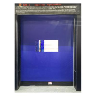 China Self-reparing precision zipper anti-collision design high speed door for sale