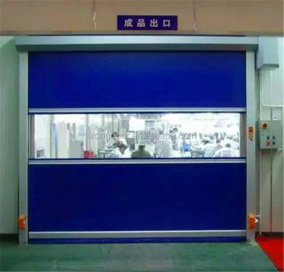 China Modern Automatic Inductive Rapid Rolling Shutter Doors High Speed ​​PVC Door for sale