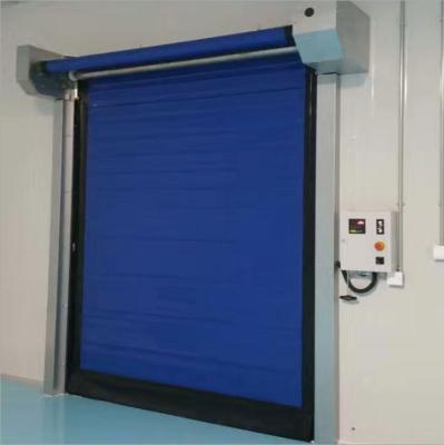 China High Pressure Biaxial Resistance Insulation TPU+insulated Cotton High Speed ​​Door for sale