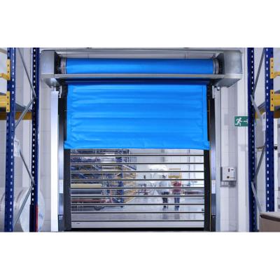 China High Pressure Resistance Uniaxial Insulation TPU+insulated Cotton High Speed ​​Door Cold Storage Door for sale