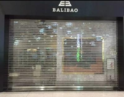 China Factory Direct Sale Store Crystal Lattice Polycarbonate Roller Shutter Rolling Door for sale