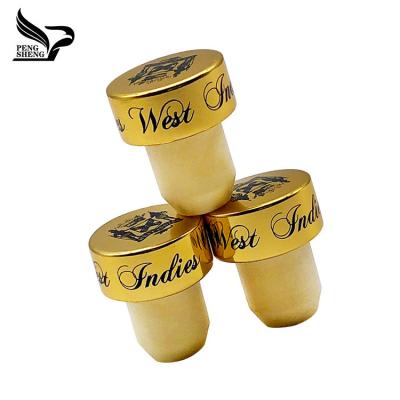 China Factory Customized Non Spill T Shape Aluminum Cork Cap Synthetic Bottle Cap Suppliers for sale