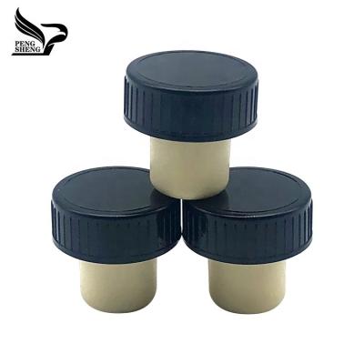 China Non Spill Strong Plastic Custom Plastic Cork T Cork For Wine Bottle for sale