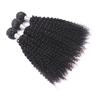 China Hot Sale 100% Virgin Indian Hair Unprocessed Kinky Curly Virgin Human Hair Bundles With Cuticle Aligned No Shedding No Tangle In Stock for sale