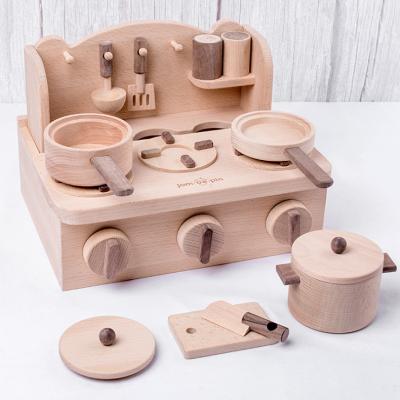 China Kitchen Set Toy Preschool Toy Factory Direct Amazon Wholesale Hot Selling Montessori Kitchen Toys Simulation Food Toys Mini Gas Stove Cooking Toys Children for sale