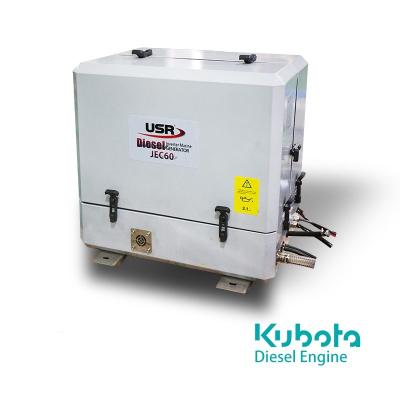 China high quality kubota JEC80 water cooled engine marine generator set for sale