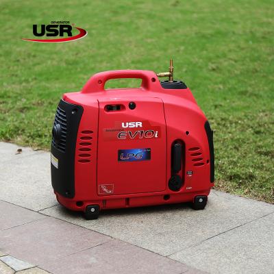 China Natural Gas Portable Digital Inverter Generator 1000w Price EV10LPG for sale