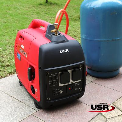 China propane generators use silent gas inverter type 2000w EV20i for home use EV20LPG for sale