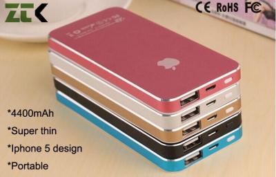 China Polymer Iphone 5 Shape Portable Power Bank For Digital Camera , MP3 , MP4 for sale