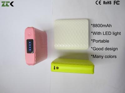 China MP3 , GPS Mobile Power Charger With LED Light , Samsung Galaxy Note Power Bank for sale