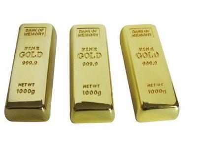 China Promotional Gifts High Speed Gold Bar Metal USB Flash Drive 16GB With USB 2.0 for sale