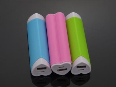 China Heart Shape Lipstick USB Emergency Power Bank For Iphone / Ipod , Colorful for sale