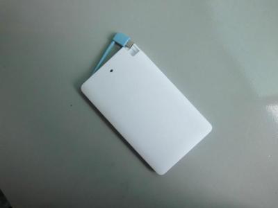 China Portable Slim Li-ion Power Bank 4000mAh For Mobile Phone / Ipad , White for sale