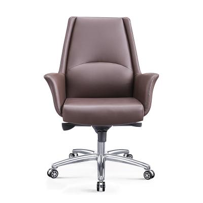 China Price Adjustable High End Good Boss Swivel Revolving Manager (Height) PU Executive Office Chair / Leather Office Chair for sale