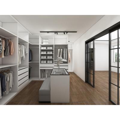 China Guangdong Factory Export Modern Wardrobe Engineering Supply Customized Fitted Wardrobe for sale