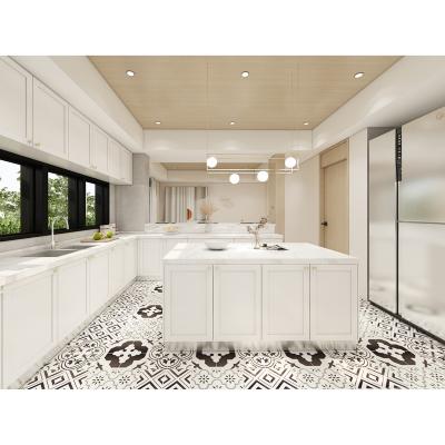 China Modern USA Home Shaker Style Custom Made Kitchen Cabinets Professional Manufacturer for sale