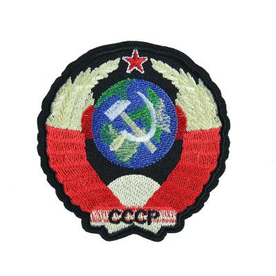 China Sustainable Wholesale Embroidered Patches High Quality Custom Patches Embroidery For Apparel for sale